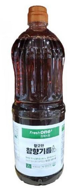 RGN73RQ4참향기름 프레시원 1 8L 식당용참기름, 1개