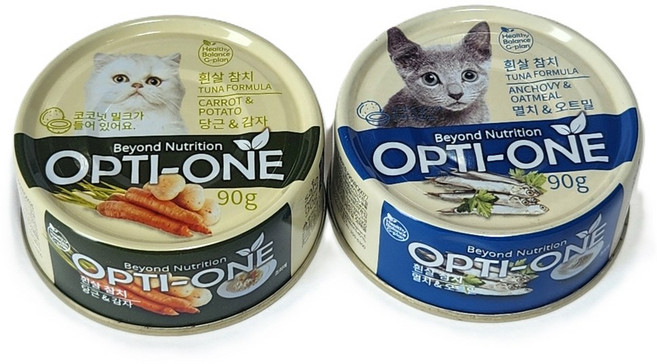 고양이캔 간식 옵티원 영양식 캣캔, 연어아마씨, 90g, 1개