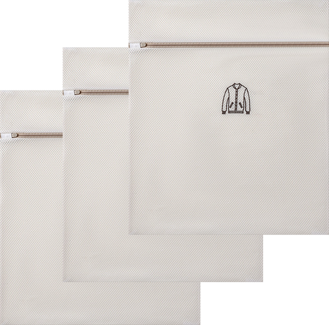 홈데코레 더 도톰한 3중 메쉬 세탁망, 특대형(50x60cm), 3개, 베이지