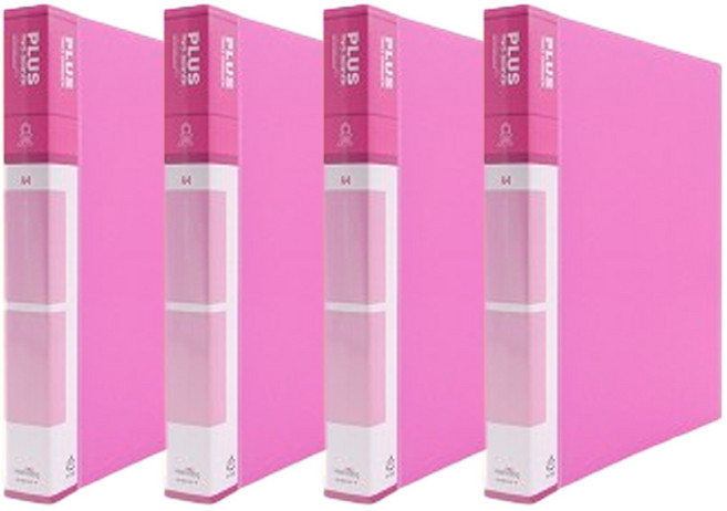 희망화일 PP 미니3공 O링 바인더 2cm, Pink, 12개