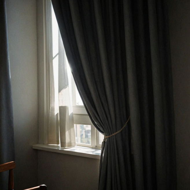 방수 기능성 알파피넨 성분 함유 암막커텐 핀형 형상기억 커튼 호텔식