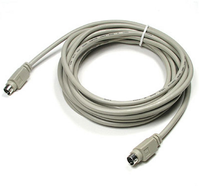 Coms COMS PS2 케이블 5M/C0253/키보드/마우스공용/6핀 M/M 케이블-기타케이블, 1개, 1cm