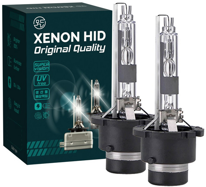 모든상사 HID 램프 제논 벌브 6000K 1셋트, D2R, 2개