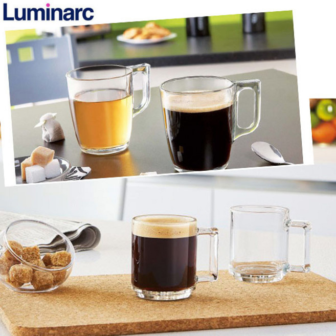 루미낙 내열 강화 유리컵 머그컵 커피잔 맥주잔 에스프레소잔, 누에보320ml, 1개