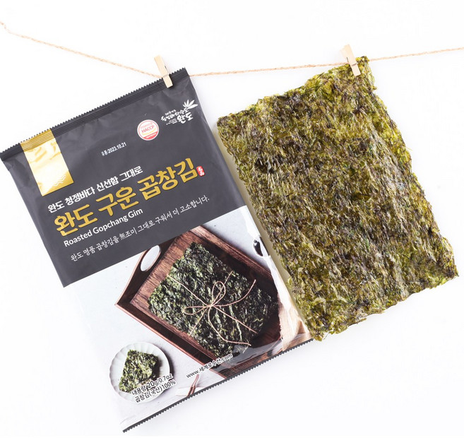 무조미 구운 완도 곱창김 20gx10봉, 10개, 없음/없음/없음, 20mg