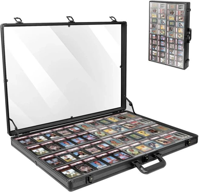 은색 알루미늄 합금 접이식 도구 보관함 휴대용 카드 디스플레이 박스 다기능 하드웨어 수리 가정용, 01 PSA-stall box Black