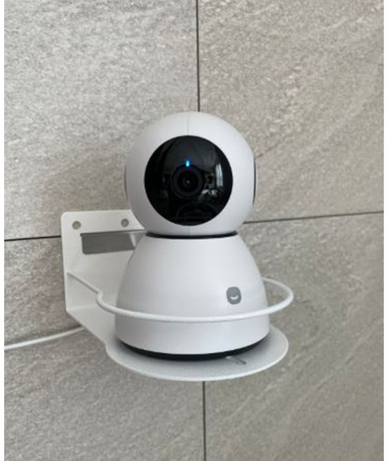 티라미슈 홈캠 거치대 홈카메라 베이비캠 거치대 무타공1초설치 국산 브라켓 CCTV, 1개, 홈캠 화이트