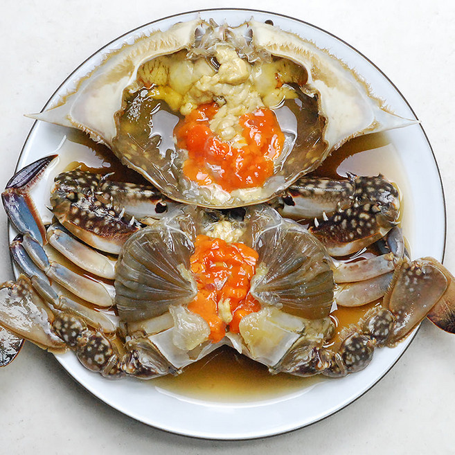 착한미식가 국내산 알배기 꽃게 간장게장 대자 두마리, 1개