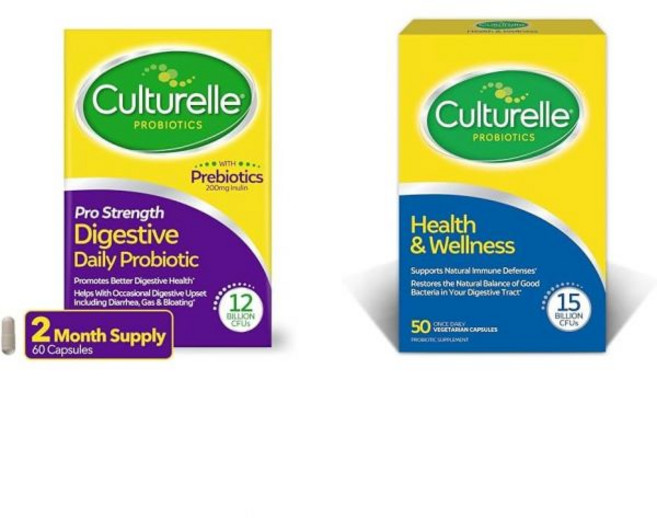 Culturelle Pro Strength Daily Probiotic Digestive Health Capsules 60 Count & Health Wellness Daily, 1개, 60정