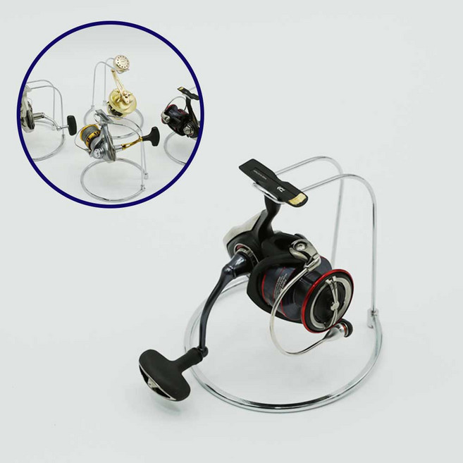 피싱템 릴거치대 릴스탠드 릴진열대 스피닝릴 거치대 베이트릴 보관용품 낚시용품, 1개