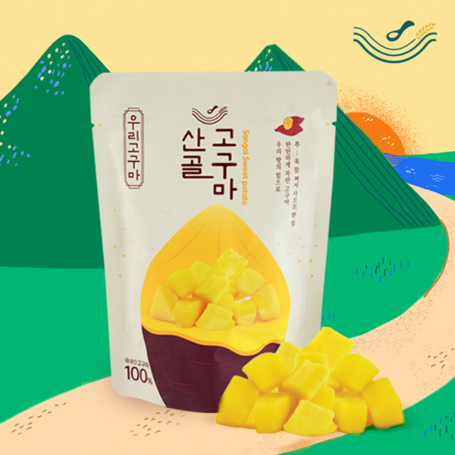 에코맘의산골이유식 산골고구마, 5개, 70g