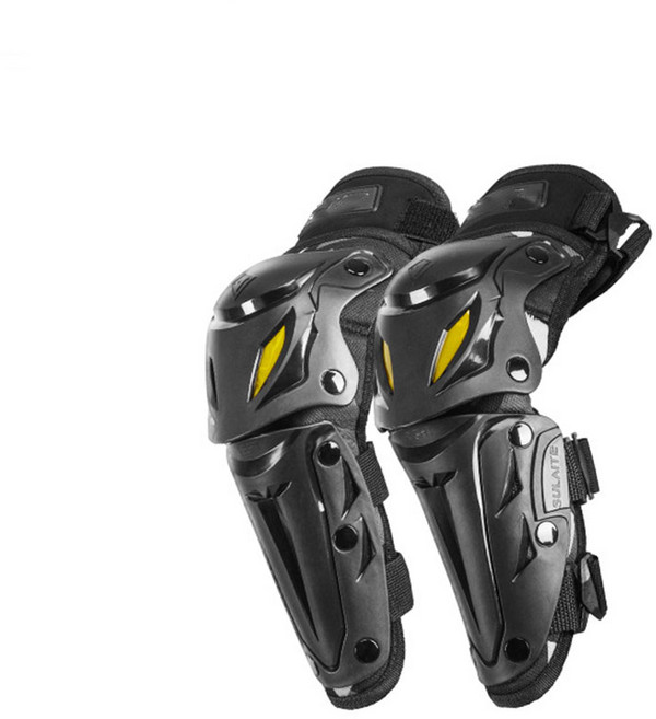 반야스토리 바이크 오토바이 인라인 MTB 오프로드 롤러스케이트, 블랙 윙 팔꿈치 롱, 2세트