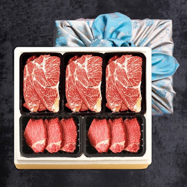 [참다올]김포전통한우 등심혼합3호(등심300gx3 안심300gx2 총 1.5kg), 단품, 1세트