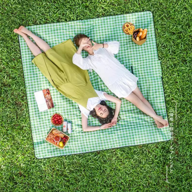 유성통상 대형 피크닉 방수 돗자리 매트, 그린