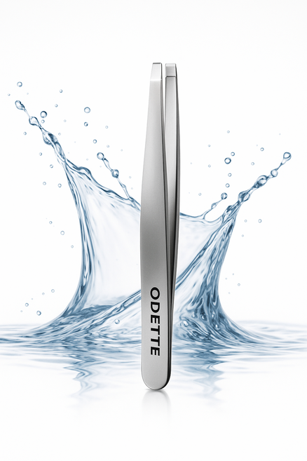 오데트 미세모 전용 족집게 잔털제모 트위저 핀셋, 실버