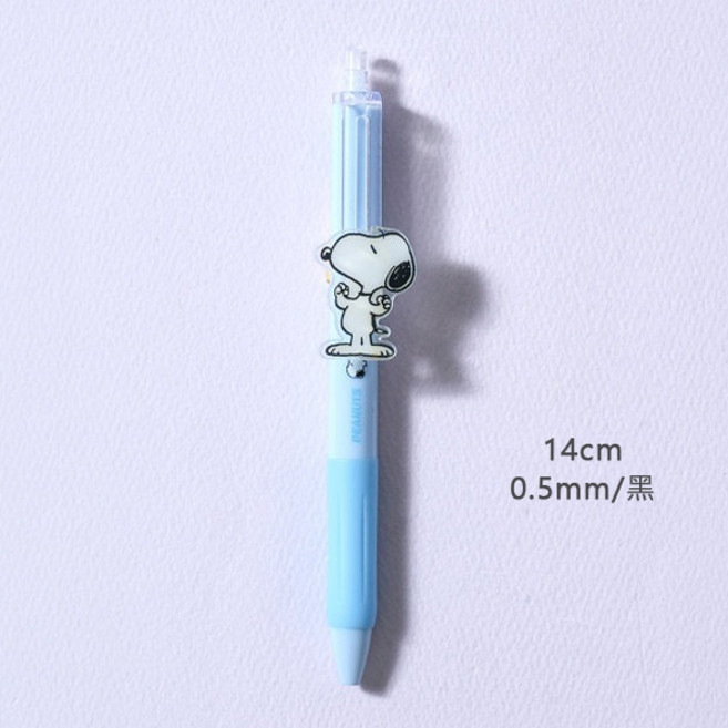 韓國大創Daiso史努比文具系列 韓國製正版授權, 1個, 壓克力原子筆0.5mm 史努比側身, Multi-color