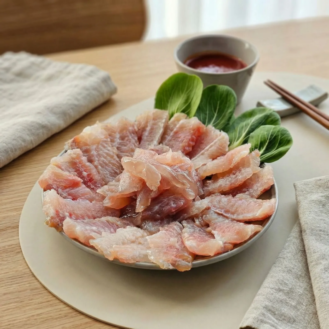 [다정한농산물] 숙성 조절 국내산 흑산도 홍어 초장포함, 1개, 10일숙성 1kg (약)