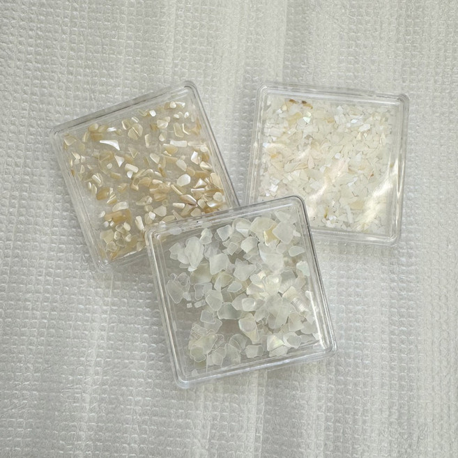 네일파츠 네일아트재료 네일자개 자개스톤 오로라자개 3종세트, 1개