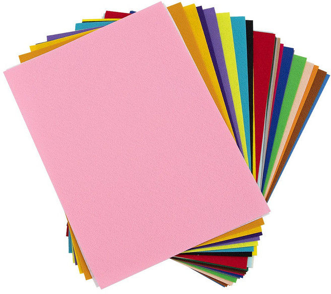 A4 칼라펠트지세트, 33색세트(접착)