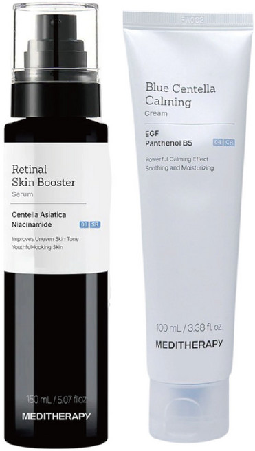 MEDITHERAPY藍色積雪草乖乖霜100ml+修護A醛精華150ml(組合), 2件, 100ml