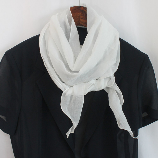 로튼 국내제작 삼각 무지 스카프 머플러 면 심플 우아함 봄 스카프 여성 남성