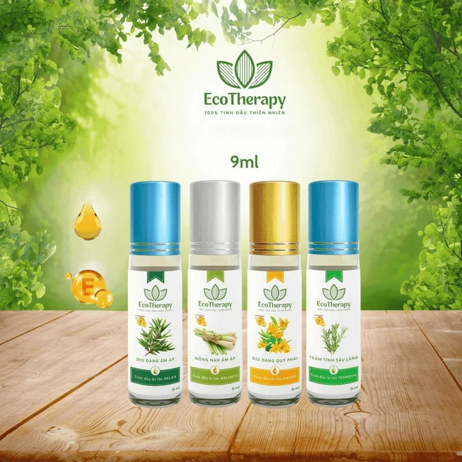 에코테라피 천연 에센셜 바디오일 4종세트 9ml, 4개 - 쿠팡