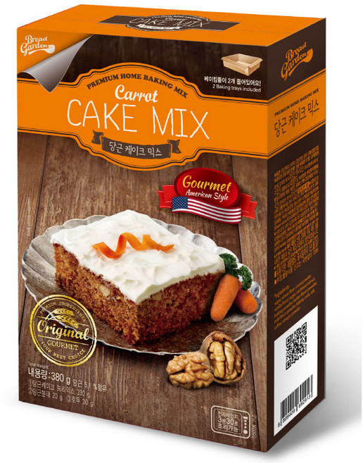 브레드가든 당근케이크믹스, 380g, 1개