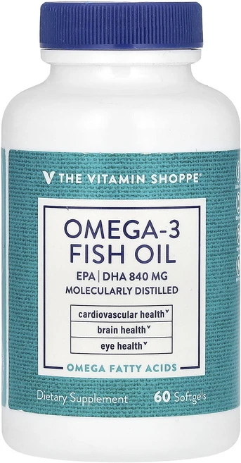 새해 첫좋은선물 The Vitamin Shoppe 오메가3 피쉬 오일 소프트젤 60정 제대로 할인합니다, TheVitaminShoppe오메가3피쉬오일소프트젤60, 1개 - 쿠팡