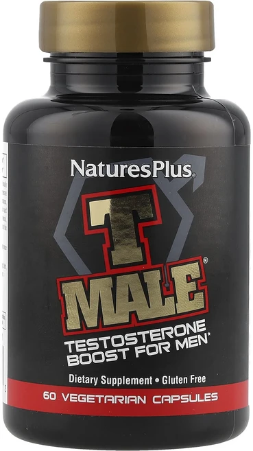 NaturesPlus T Male 남성용 테스토스테론 부스트 베지 캡슐 60정, NaturesPlus T Male 남성용 ..., 1개 - 쿠팡