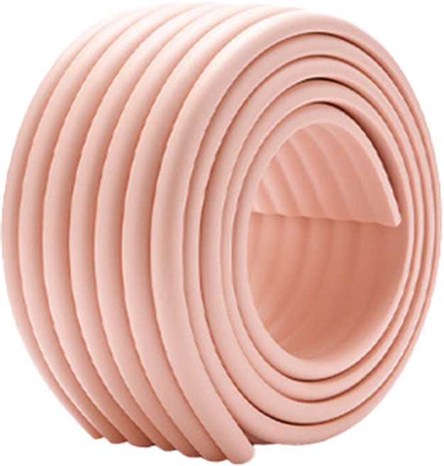 모서리보호대 코너 쿠션 가드 안전, 1개, W형 핑크