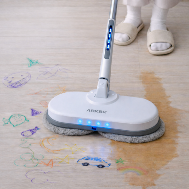 아크배라 차이슨 무선 물걸레 청소기, 화이트, AK-2000R