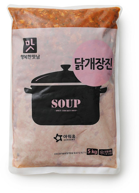 아워홈 행복한맛남 닭개장, 2개, 5kg