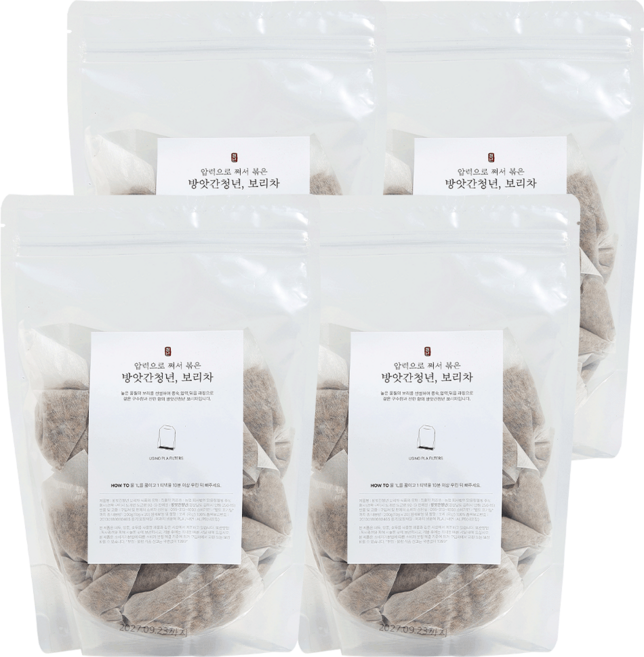 방앗간청년 압력으로 볶아 특별한 보리차 티백, 10g, 20개입, 4개