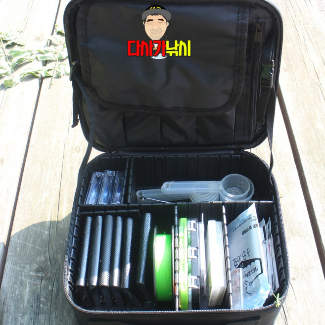 다사가 다용도 낚시 보조가방 채비 공구 소품 정리 DF-B01, 0.블랙 정리가방