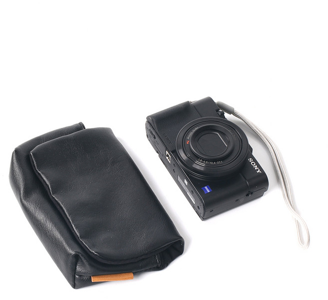 소니 RX100 / 캐논 G7 xmark 2 / 3 / 리코 GR2 / 3 포켓 카메라 파우치, 블랙, 1개