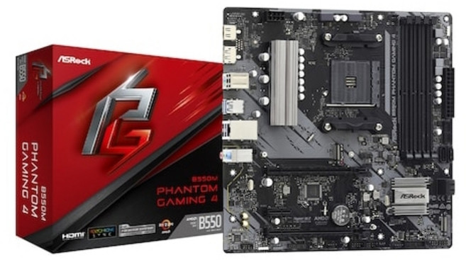 애즈락 메인보드 B550M Phantom Gaming 4 에즈윈