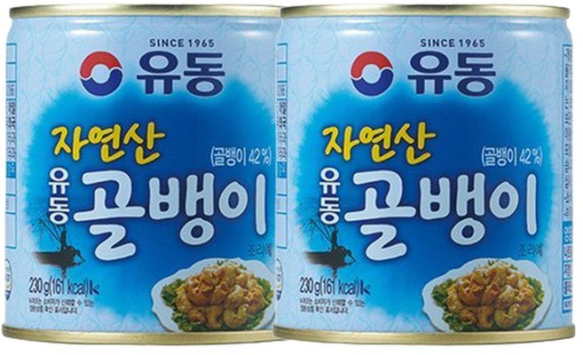 유동 자연산골뱅이 230g x2개+(), 2개
