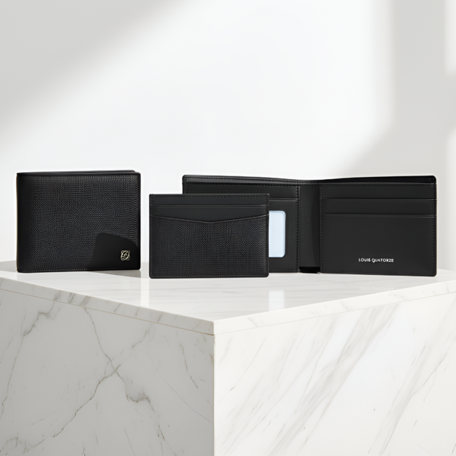 루이까또즈 남성 지갑 + 카드지갑 세트 [선물포장]