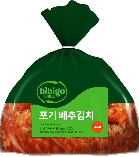 5위 - 비비고 포기 배추김치, 10kg, 1개