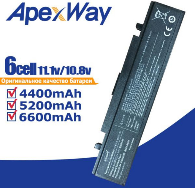 ApexWay 노트북 배터리 355V5C 삼성 RC530 NP355E5X NP355E7X NP355V4C NT355V4C NT355V5C NP35550P5C NP550P7C NP3, 1개, 1) 4400mAh