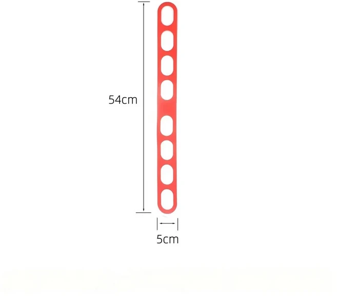 쿠쿠스토어 재사 가능한 실리콘 뚜껑 스트랩 범 미끄럼 방지 고정 밴드 슬로우 쿠커 프라이팬 냄비, 04 Red 1pc