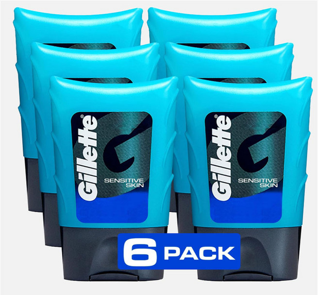 질레트 애프터 셰이브 젤 센서티브 스킨, 75ml, 6개