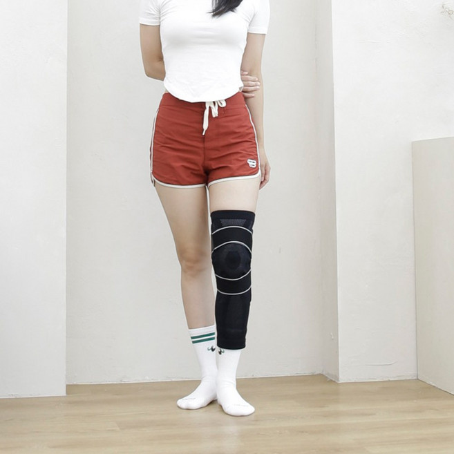 의사책 긴기장2중밴드 무릎보호대 압박 여름용 보조기