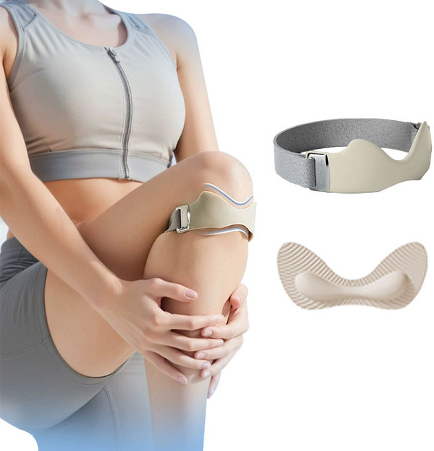 무릎 보호대 달리기 자전거 농구 배드민턴 슬개건 보호대, 그레이, 1개