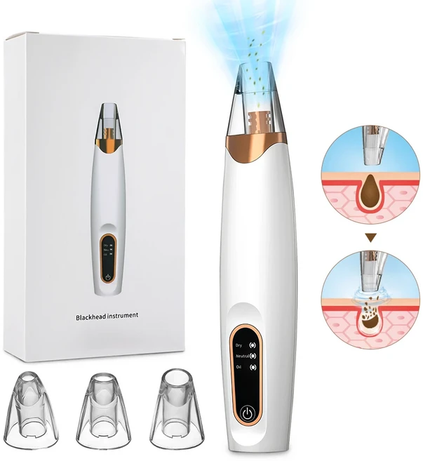 3가지 흡입 모드 블랙헤드 리무버 페이스 클렌징 뷰티 머신 죽은 얼굴 진공 제거 스킨 케어 도구, 04 Type B