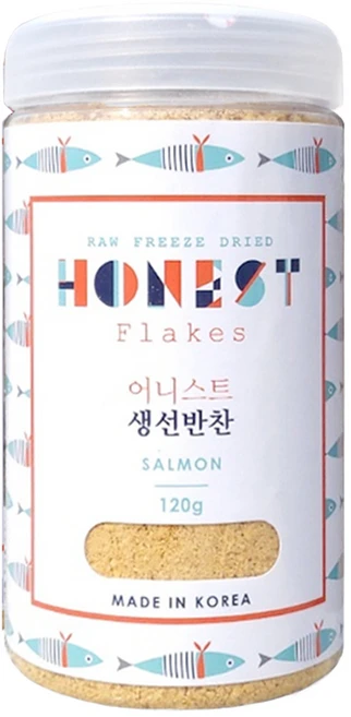 어니스트 동결건조 강아지 고양이 트릿, 1개, 120g, 연어반찬 - 쿠팡