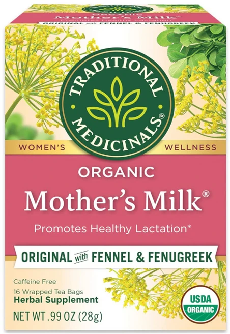 트레디셔널메디시널스 오가닉 마더스 밀크 티 Traditional Medicinals Mother's Milk Tea Bags, 1개, 90.72g - 쿠팡