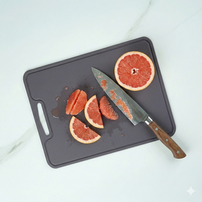 소노리떼 국산 실리콘 도마 파스텔 살균 열탕소독, 퍼플그레이, 1개