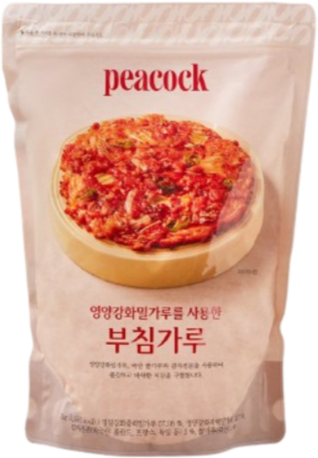 피코크 영양강화 밀가루를 사용한 부침가루, 1개, 1kg