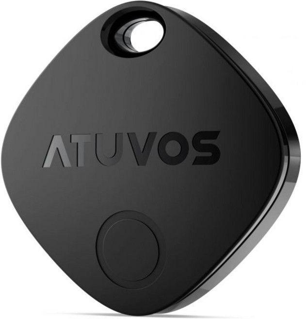 에어 태그 스마트 ATVOS 트래커 태그-4 팩 블루투스 수하물 트래커는 Apple Find My APP iOS 전용 Android용은 아님 수하물 배낭 여행 가방, 1 PACK, Black